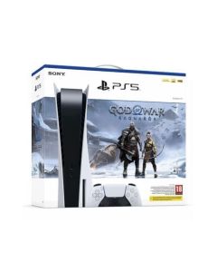 Sony PlayStation 5 Standard + God of War Ragnarök 825 GB Wi-Fi Nero, Bianco