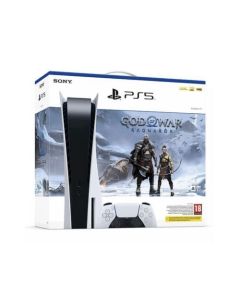 Sony PlayStation 5 Standard + God of War Ragnarök 825 GB Wi-Fi Nero, Bianco