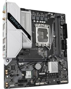 GIGABYTE Scheda madre  Supporta CPU Intel Core 14th, 6+1+1 Hybrid Digital VRM, fino a 3200MHz DDR4, 2xPCIe 3.0 M.2,GA - H610M GAMING WF DDR4 