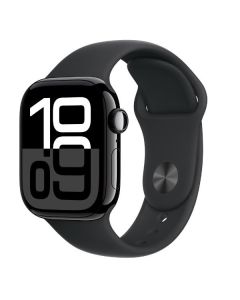 APPLE Watch Series 10 GPS + Cellular, Cassa 46 mm in alluminio Jet Black con Cinturino Sport nero - S/M  - MWY33QL/A 