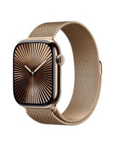 APPLE Watch Series 10 GPS + Cellular, Cassa 42 mm in titanio color oro  - MX083QL/A 