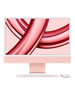 APPLE PC All In One  iMac 24" con display Retina 4,5K: Chip Apple M3 con CPU 8-core e GPU 10-core, 256GB SSD Rosa - MQRT3T/A 