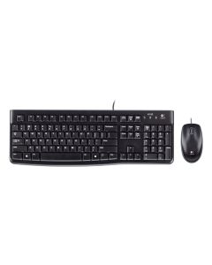 LOGITECH MK120 Combo Tastiera italiana e Mouse con Filo per Windows, Mouse Ottico Cablato, USB Plug-and-Play - 920-002543