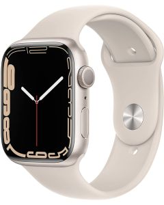 Apple Watch Series 7 (2021) 45mm Starlight Aluminium Case with Clover Sport Band - Starlight White -  EUROPA [NO-BRAND]