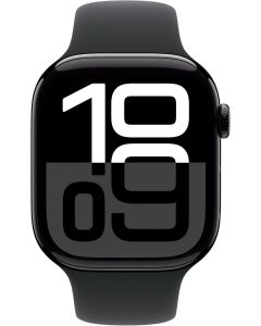 Apple Watch Series 10 46mm Jet Black Aluminium - Sport Band M/L - Black - EUROPA
