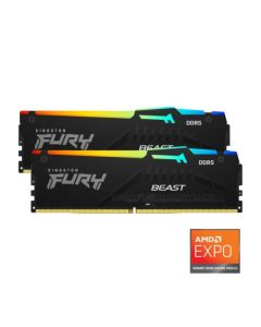 Kingston FURY 32GB (2x16GB) DDR5 5600MT/s CL36 Beast Black RGB EXPO EXPO - KF556C36BBEAK2-32