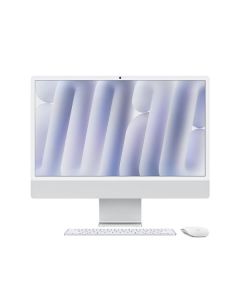 APPLE PC All In One - iMac da 24 pollici con display Retina 4.5K: chip Apple M4 16GB, SSD da 256GB - Argento - MWUU3T/A