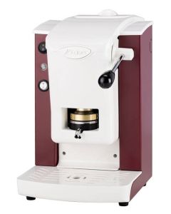 FABER Macchina Caffè a cialde ESE44 Slot con pressacialde ESE44 in ottone colore Rosso Borgogna - SPBORBBASOTT