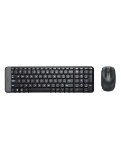 LOGITECH MK220 Combo Tastiera italiana e Mouse Wireless per Windows Compatibile con PC, Laptop - 920-003721