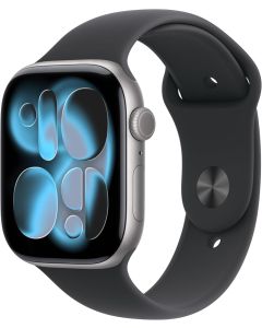 Apple Watch Series 11 (2025) GPS 46mm Space Grey Aluminium Case with Sport Band M/L - Black - EUROPA