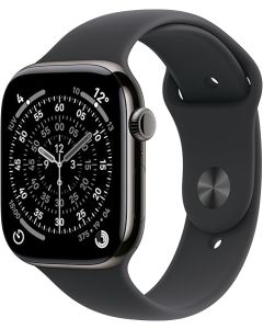 Apple Watch Series 11 (2025) GPS 46mm Jet Black Aluminium Case with Sport Band M/L - Black - EUROPA