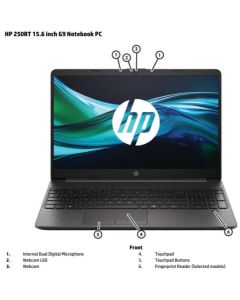 HP Notebook 250R G9 Intel® N N150 4GB/128GB Nero - B9YT5ET