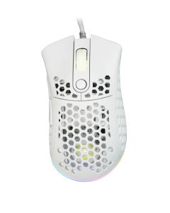 NOUA Mouse Ottico Usb Gaming  Myst Mesh Bianco RGB Pixart 3325 7 Tasti 10000DPI Regolabili - MS0421ST-M80W18M