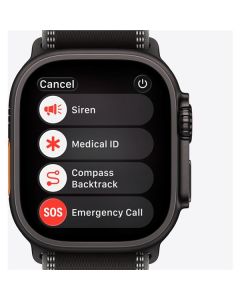 Apple Watch Ultra 3 GPS + Cellular 49 mm in titanio naturale Cint Ocean blu salmastro - MEWH4QL/A 