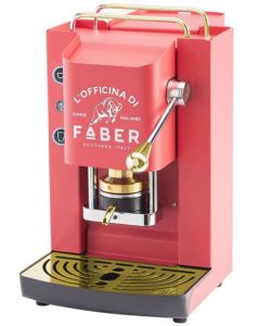 FABER Macchina Caffè a cialde ESE44 Faber Pro Deluxe con Pressacialde in Ottone colore Rosa Corallo - PROCORALBASOTTELE