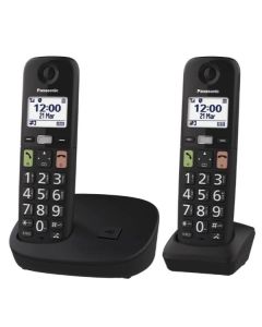 PANASONIC  CORDLESS TASTI GRANDI DUO VIVAVOCE  - KX-TGU112EXB 