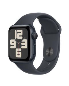 APPLE Watch SE GPS, Cassa 40 mm in alluminio con Cinturino Sport mezzanotte - S/M - MXE73QL/A 