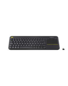 LOGITECH  K400 Plus Tastiera italiana Tastiera HTPC per TV Collegata al PC, Windows, Android, Chrome OS, Laptop, Tablet - 920-007135