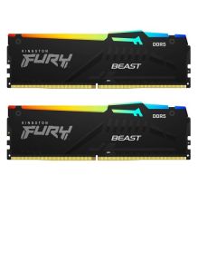 Kingston - FURY Beast Black RGB XMP 32GB Kit da 2 - KF552C40BBAK2-32