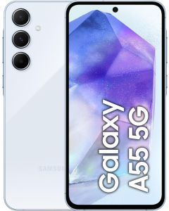 Samsung Galaxy A55 5G Dual Sim 8GB / 256GB A556 - Ice Blue - EUROPA [NO-BRAND] + COVER IN OMAGGIO