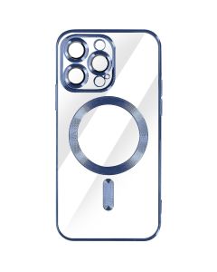Custodia MagSafe per iPhone 14 Pro Protezione fotocamera in silicone - Blu