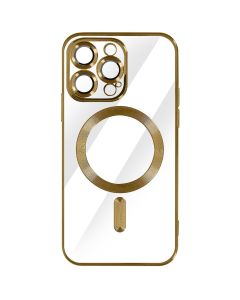 Custodia MagSafe per iPhone 14 Pro Protezione fotocamera in silicone - Gold