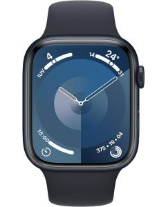Apple Watch Series 9 (2023) 45mm Aluminium with Sport Band S/M - Midnight - EUROPA [NO-BRAND]
