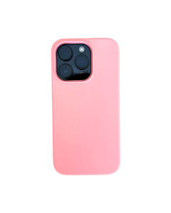 Cover Silicone per iPhone 14 Pro 6,1 Pollici, Antiurto con Fodera in Microfibra - Rosa pesca