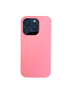 Cover Silicone per iPhone 14 Pro 6,1 Pollici, Antiurto con Fodera in Microfibra - Rosa pesca