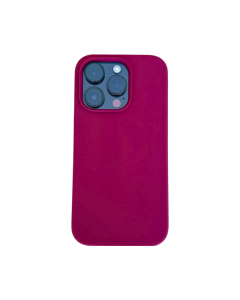 Cover Silicone per iPhone 14 Pro 6,1 Pollici, Antiurto con Fodera in Microfibra - Smeraldo