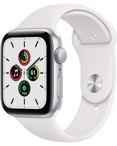 Apple Watch SE 44mm (2020) Silver Aluminium - White Sport Band - EUROPA [ NO-BRAND]
