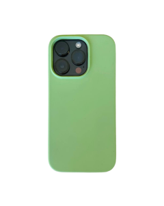 Cover Silicone per iPhone 14 Pro 6,1 Pollici, Antiurto con Fodera in Microfibra - Smeraldo