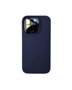 Cover silicone per Iphone 14 pro 6,1 pollici, antiurto con fodera in microfibra – Viola scuro