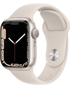 Apple Watch Series 7 (2021) 41mm Starlight Aluminium Case with Clover Sport Band - Starlight White -  EUROPA [NO-BRAND]
