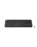 LOGITECH  K400 Plus Tastiera italiana Tastiera HTPC per TV Collegata al PC, Windows, Android, Chrome OS, Laptop, Tablet - 920-007135