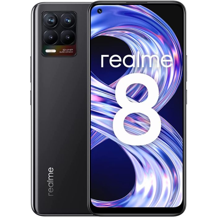 Realme 8 Dual Sim 128GB - Black Quad camera