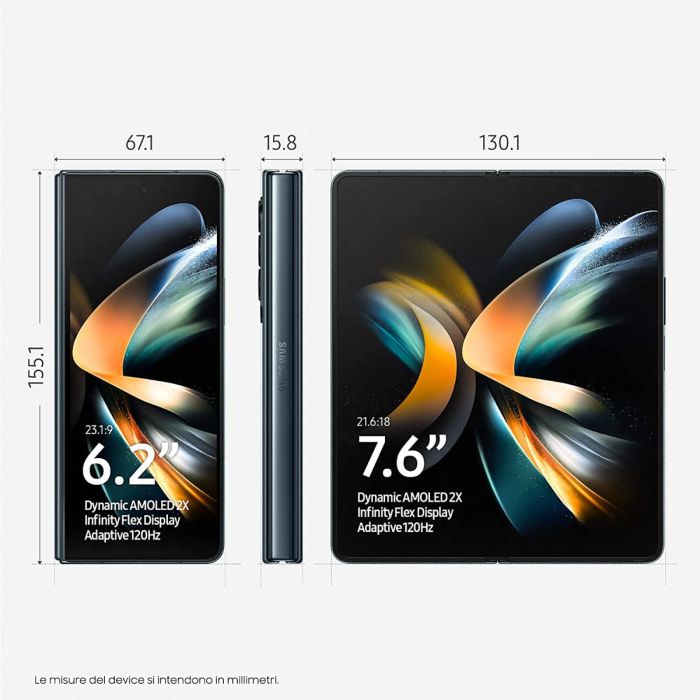 Smartphone pieghevole Folding Fold Samsung Galaxy Z Fold4